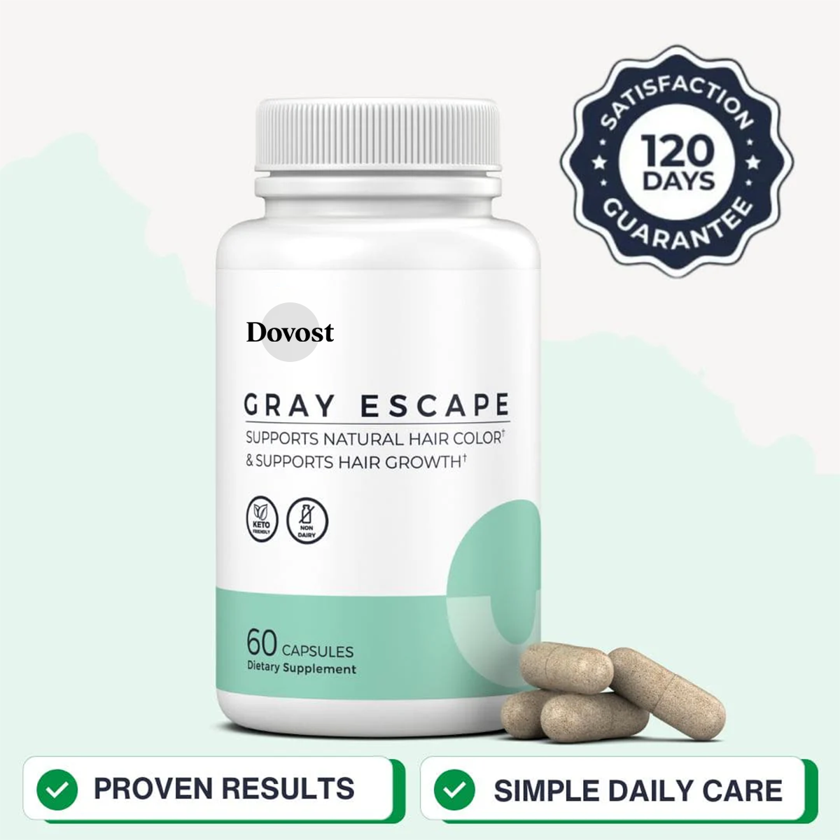 DOVOST Gray Escape™ Advanced Anti-Gray Hair Growth Supplement