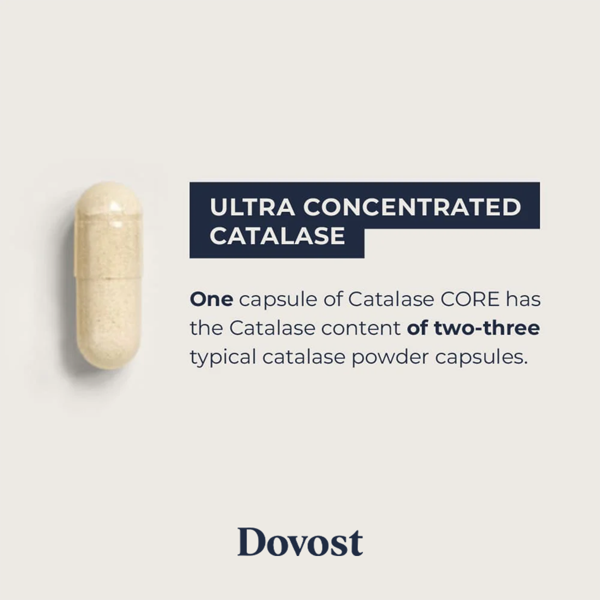 DOVOST Catalase CORE 30,000 - Ultra High Potency For Gray Hair - Vegan
