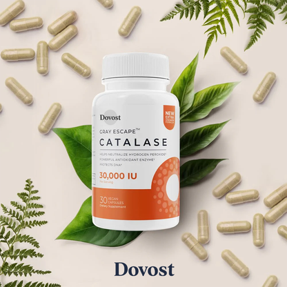 DOVOST Catalase CORE 30,000 - Ultra High Potency For Gray Hair - Vegan